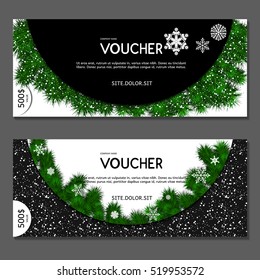 Gift voucher. Vector, illustration.