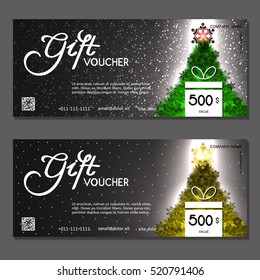 Gift voucher. Vector, illustration.
