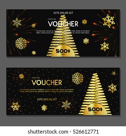 Gift voucher. Vector, illustration.