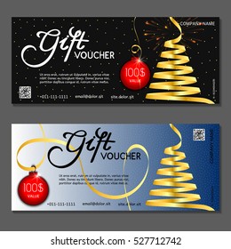 Gift voucher. Vector, illustration.