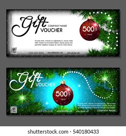 Gift voucher. Vector, illustration.