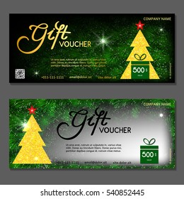 Gift voucher. Vector, illustration.