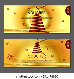 Gift voucher. Vector, illustration.