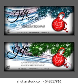 Gift voucher. Vector, illustration.