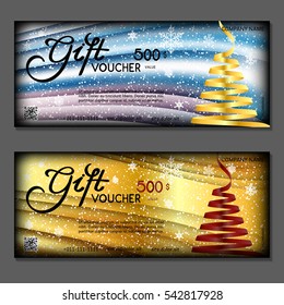 Gift voucher. Vector, illustration.