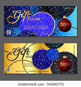 Gift voucher. Vector, illustration.