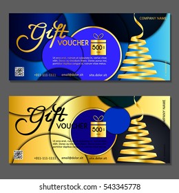 Gift voucher. Vector, illustration.