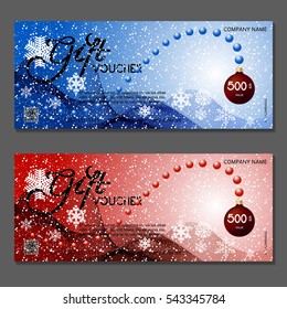 Gift voucher. Vector, illustration.