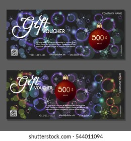 Gift voucher. Vector, illustration.