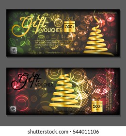 Gift voucher. Vector, illustration.