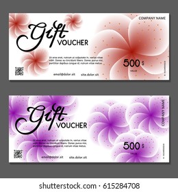 Gift voucher. Vector, illustration. 