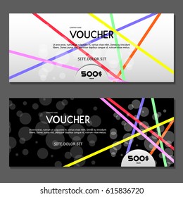 Gift voucher. Vector, illustration. 