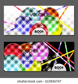 Gift voucher. Vector, illustration. 