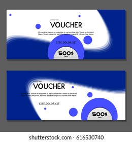 Gift voucher. Vector, illustration.