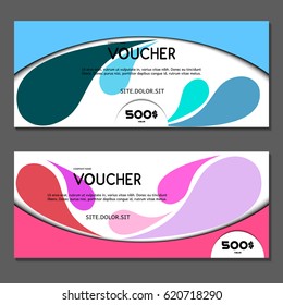 Gift voucher. Vector, illustration. 