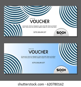 Gift voucher. Vector, illustration. 