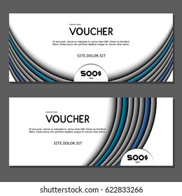 Gift voucher. Vector, illustration. 
