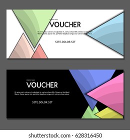 Gift voucher. Vector, illustration. 