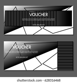 Gift voucher. Vector, illustration. 