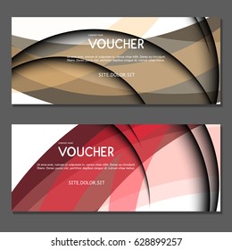 Gift voucher. Vector, illustration. 