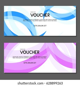 Gift voucher. Vector, illustration. 