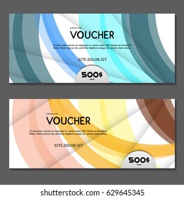 Gift voucher. Vector, illustration. 