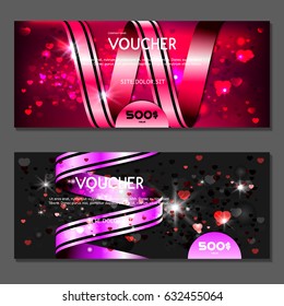Gift voucher. Vector, illustration.