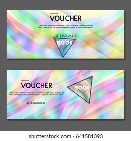 Gift voucher. Vector, illustration. 
