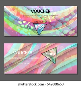 Gift voucher. Vector, illustration. 