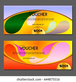 Gift voucher. Vector, illustration. 
