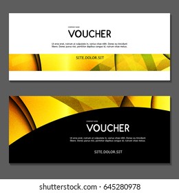 Gift voucher. Vector, illustration. 