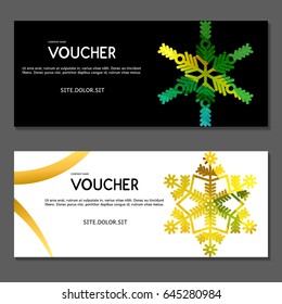 Gift voucher. Vector, illustration. 