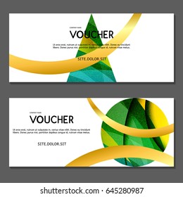 Gift voucher. Vector, illustration. 