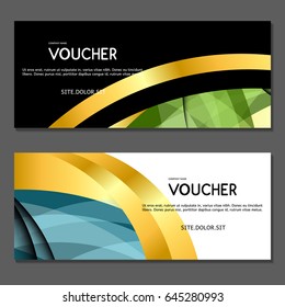 Gift voucher. Vector, illustration. 