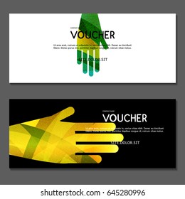 Gift voucher. Vector, illustration. 