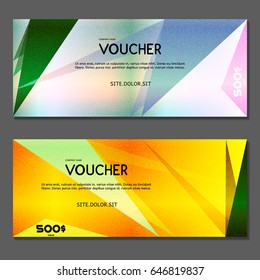 Gift voucher. Vector, illustration. 