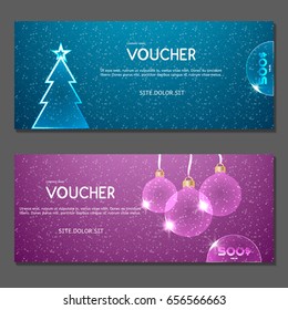 Gift voucher. Vector, illustration.