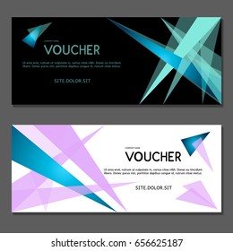 Gift voucher. Vector, illustration. 