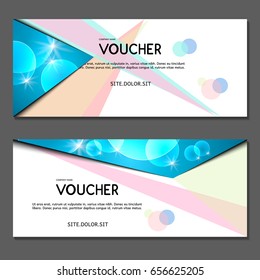 Gift voucher. Vector, illustration. 