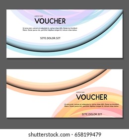 Gift voucher. Vector, illustration. 