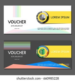 Gift voucher. Vector, illustration. 