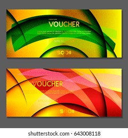 Gift voucher. Vector, illustration.  Gold background.