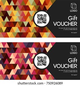 Gift Vouchers Set in Two Colors Option.