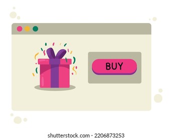 gift in webpage template ecommerce