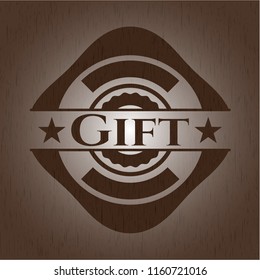 Gift wood emblem