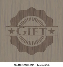 Gift wood emblem