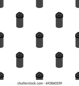 Gift wrap in the form of a huge candy in a wrapper.Gifts and Certificates single icon in black style vector symbol stock illustration.