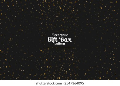 gift wrap pattern featuring random golden dots. A luxurious and festive design, perfect for adding a touch of glamour to any special occasion or holiday celebration