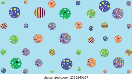 diseño de papel de envoltura de regalo Puntos de polka, diferentes patrones, utilizados para imprimir tela, patrón de caja de producto, bolsa de producto como imagen de fondo.