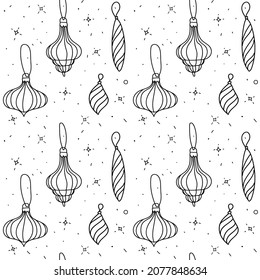 Gift wrapping paper vector pattern hand drawnn style